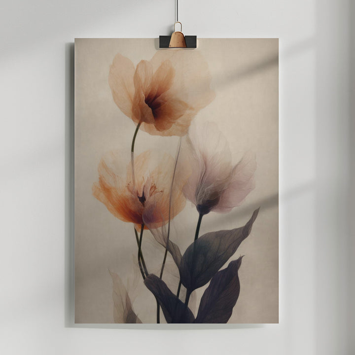 Fine Art Print, Parchment Flowers No 2