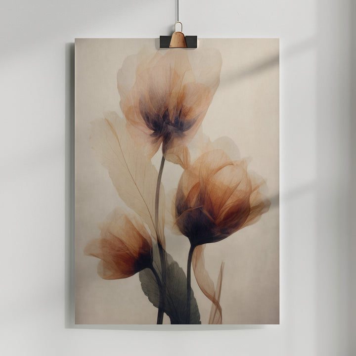 Fine Art Print, Parchment Flowers No 4