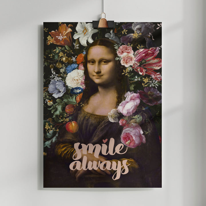 Fine Art Print, Smile Always, Mona Lisa