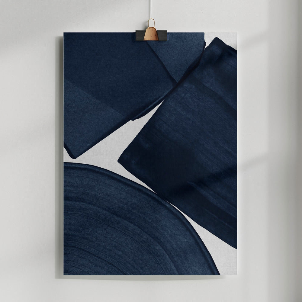 Fine Art Print, Minimalist Painting Blue II