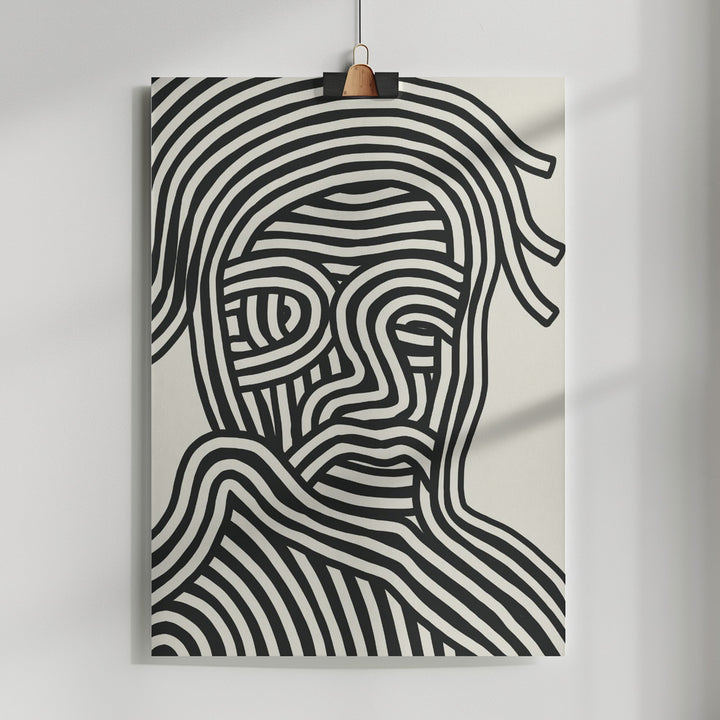 Fine Art Print, Stripe Portrait