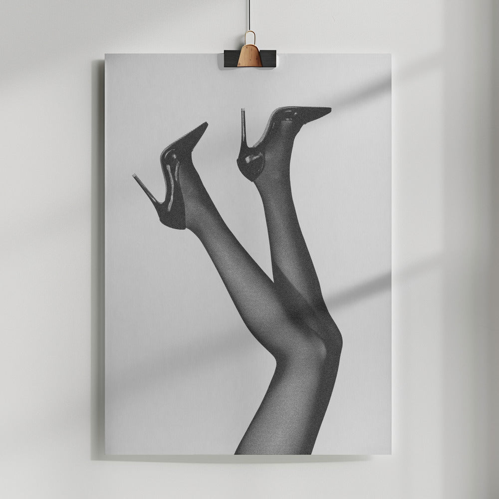 Fine Art Print, Happy Feet B&w