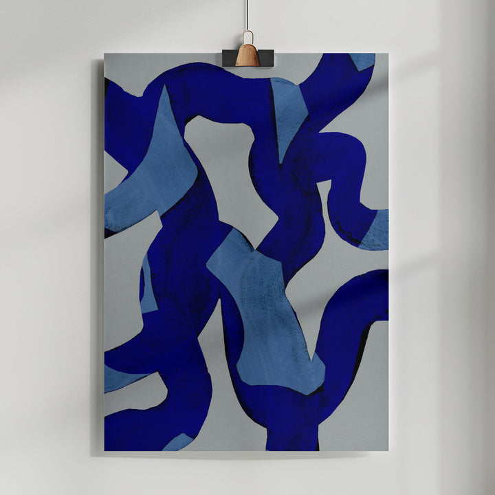 Fine Art Print, Abstract Brush Strokes 65X