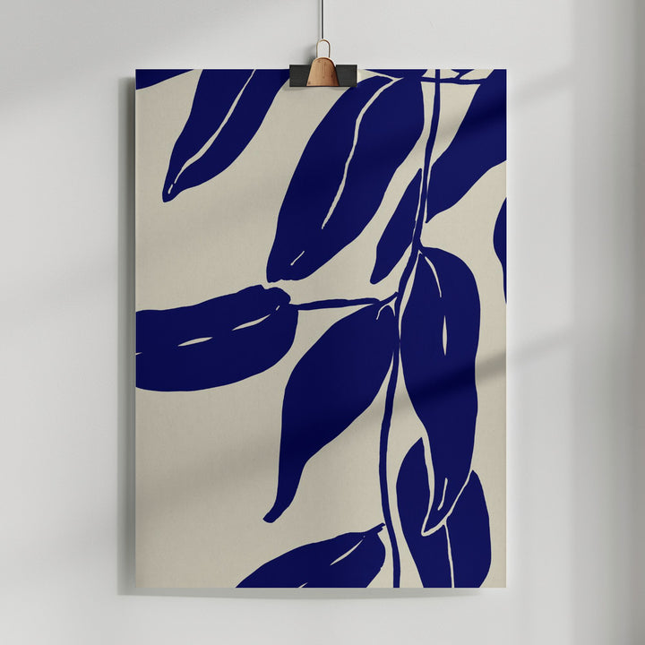 Fine Art Print, Blue Leafs