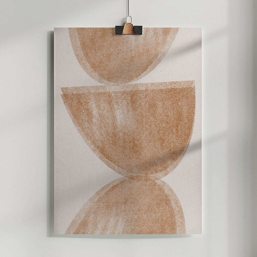 Fine Art Print, Neutral Geometric Balance No.1