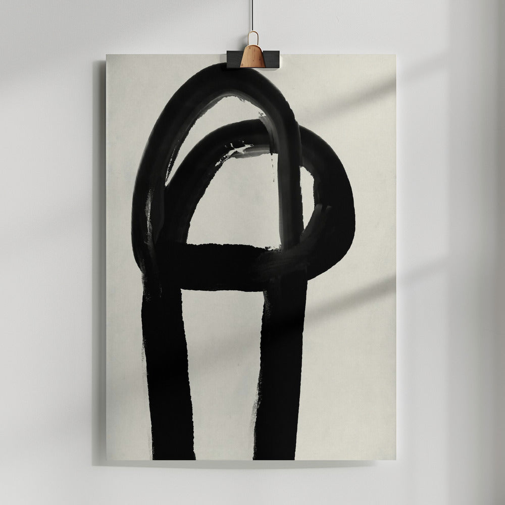 Fine Art Print, Black strokes No2