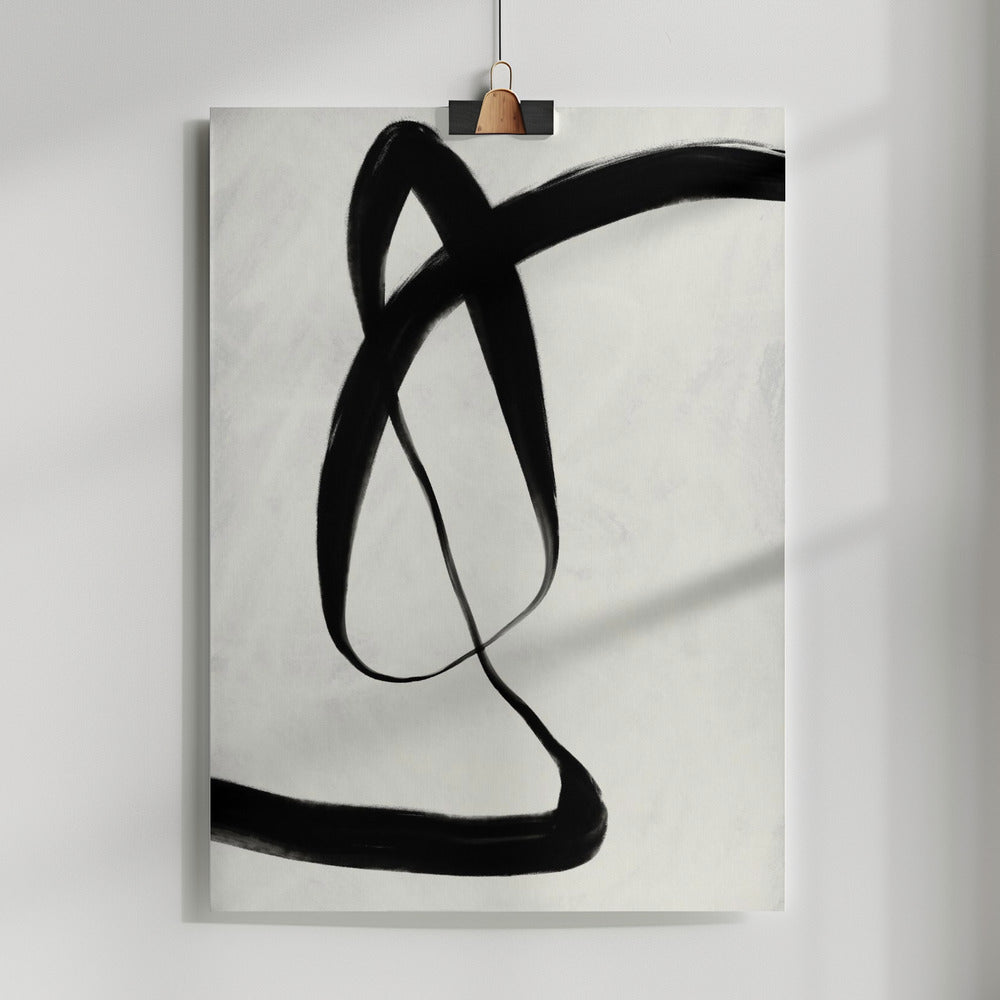 Fine Art Print, Black Strokes No 7