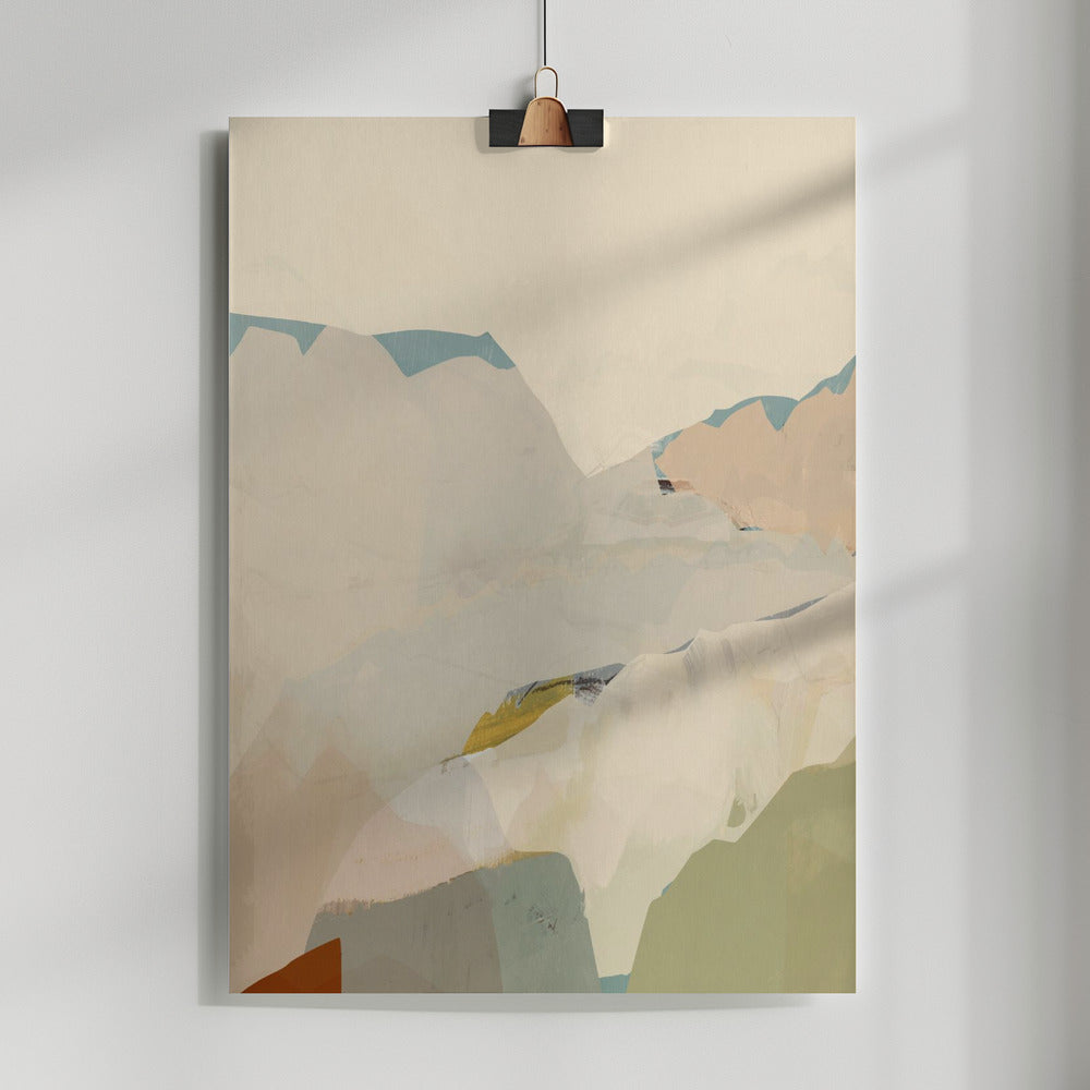 Fine Art Print, Peachy Mountain Range 2