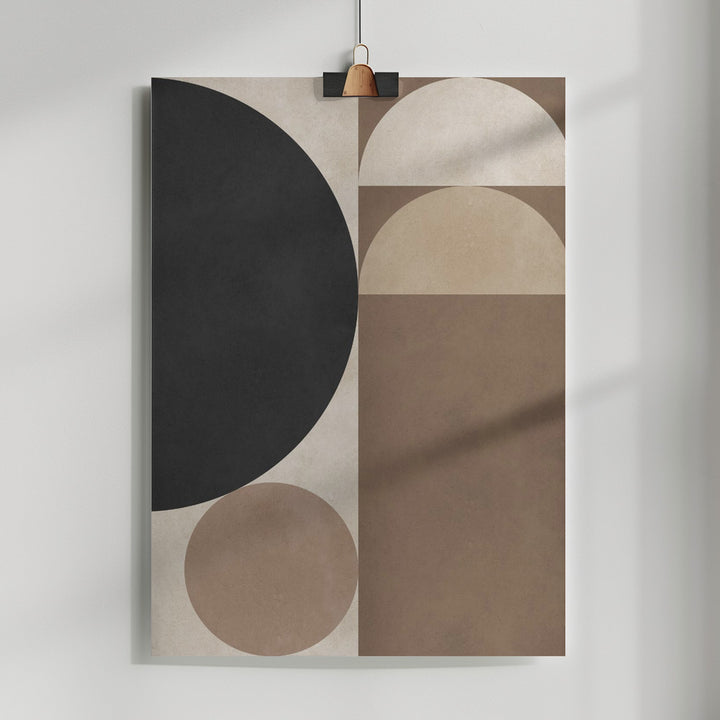 Fine Art Print, Brown geometry 6