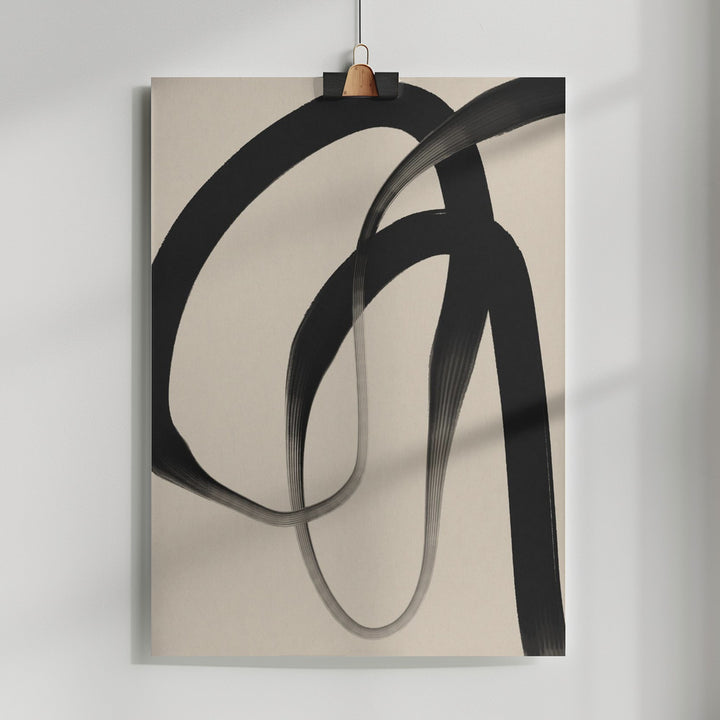 Fine Art Print, Black Strokes No 24