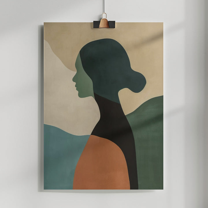 Fine Art Print, Poster Minimalist Portrait 1