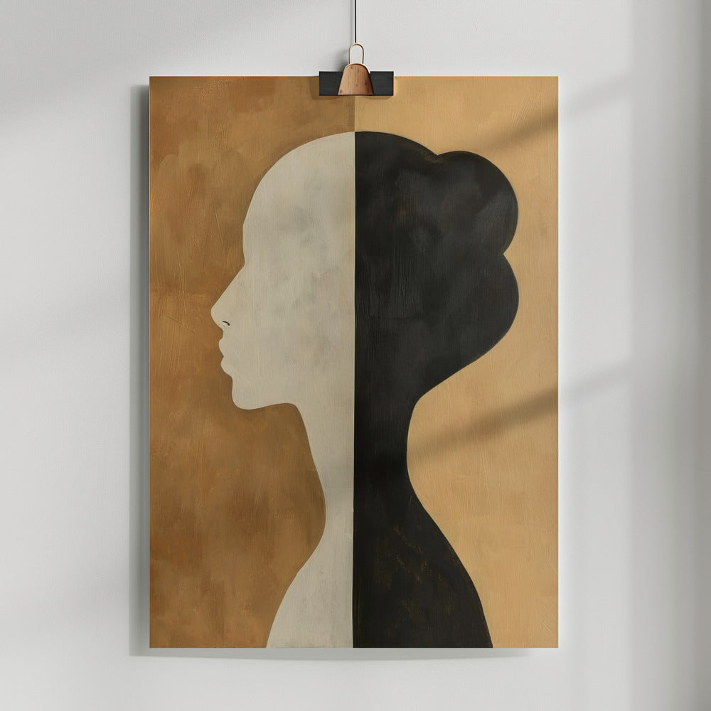 Fine Art Print, Poster Minimalist Portrait 8