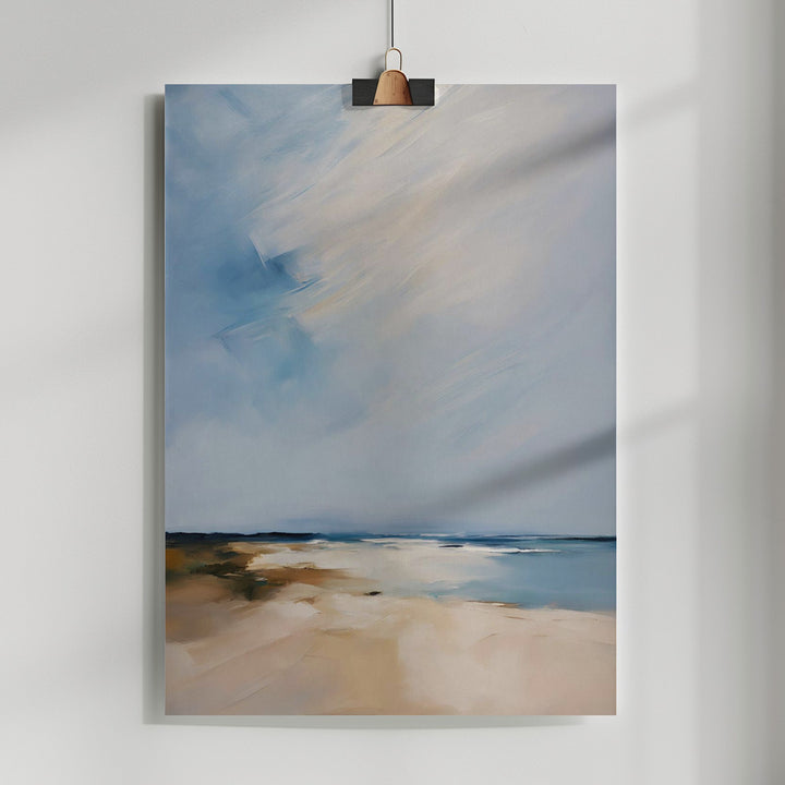 Fine Art Print, Quiet beach and sea