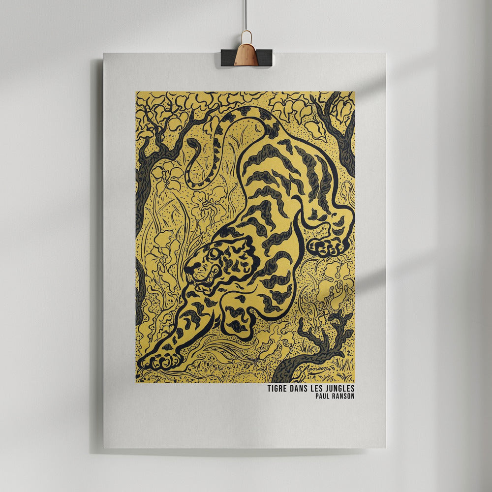 Fine Art Print, Tigre Dans Les Jungles Poster