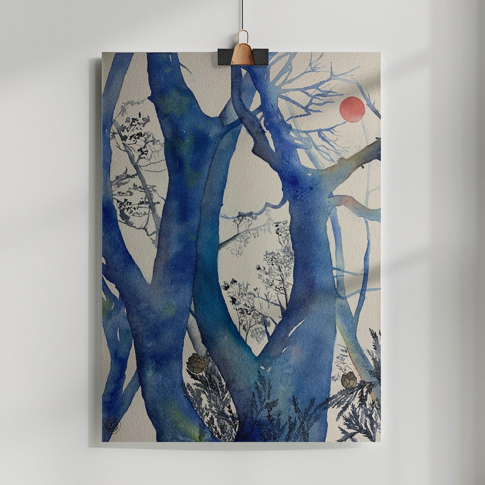 Fine Art Print, Variations around a tree II