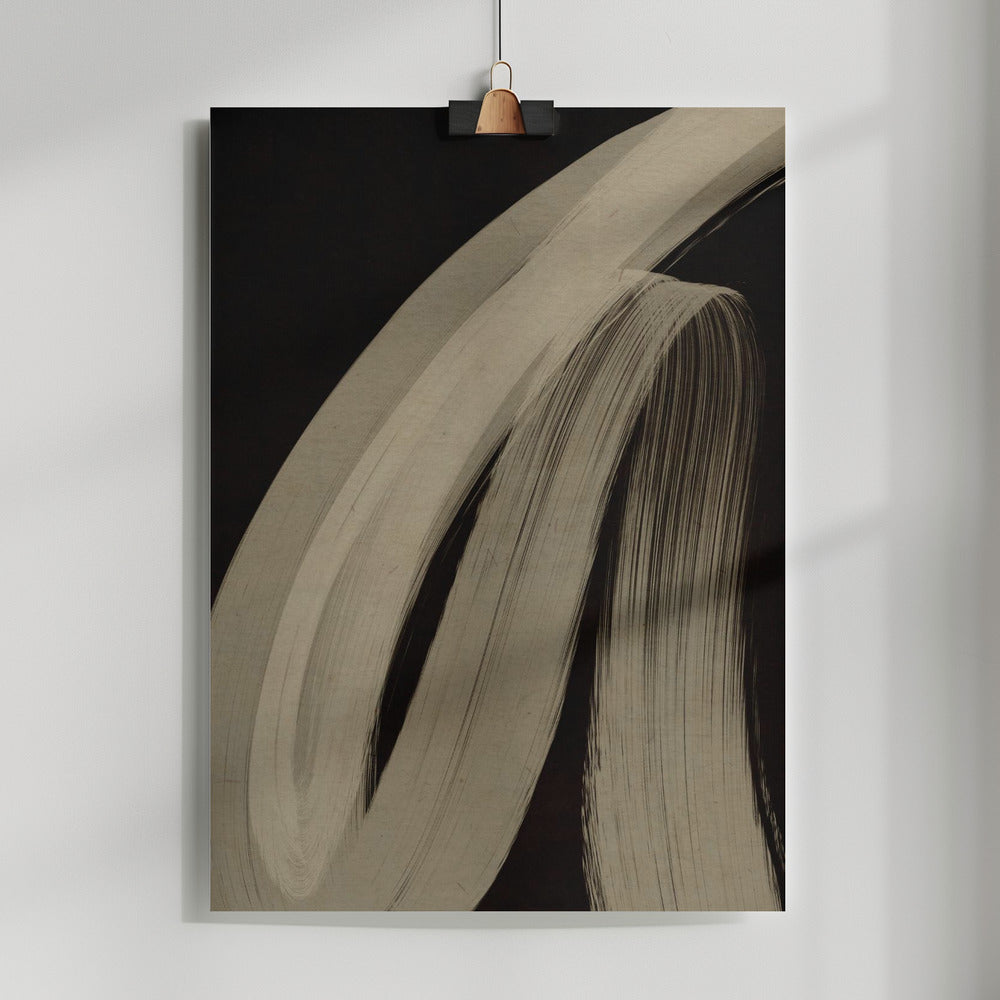 Fine Art Print, Beige strokes no 1