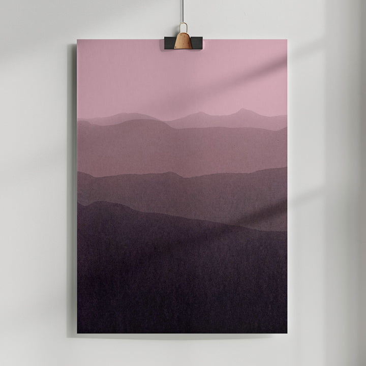 Fine Art Print, Gradient Landscape purple