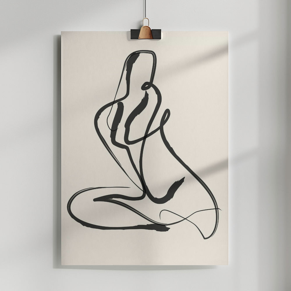 Fine Art Print, Life Drawing Sketch 6