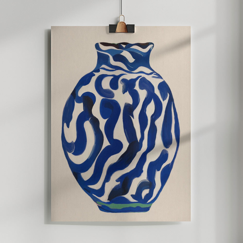 Fine Art Print, Vase Blue 03