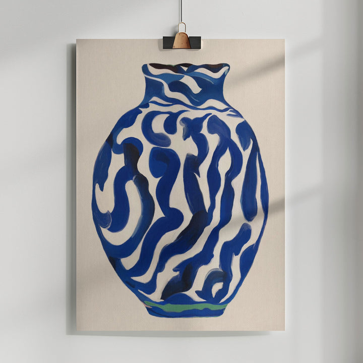 Fine Art Print, Vase Blue 03