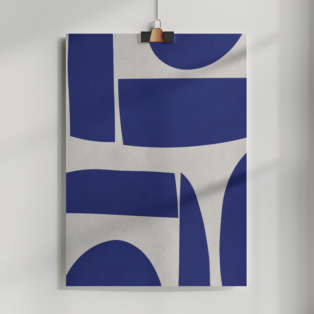 Fine Art Print, Curved shapes 1