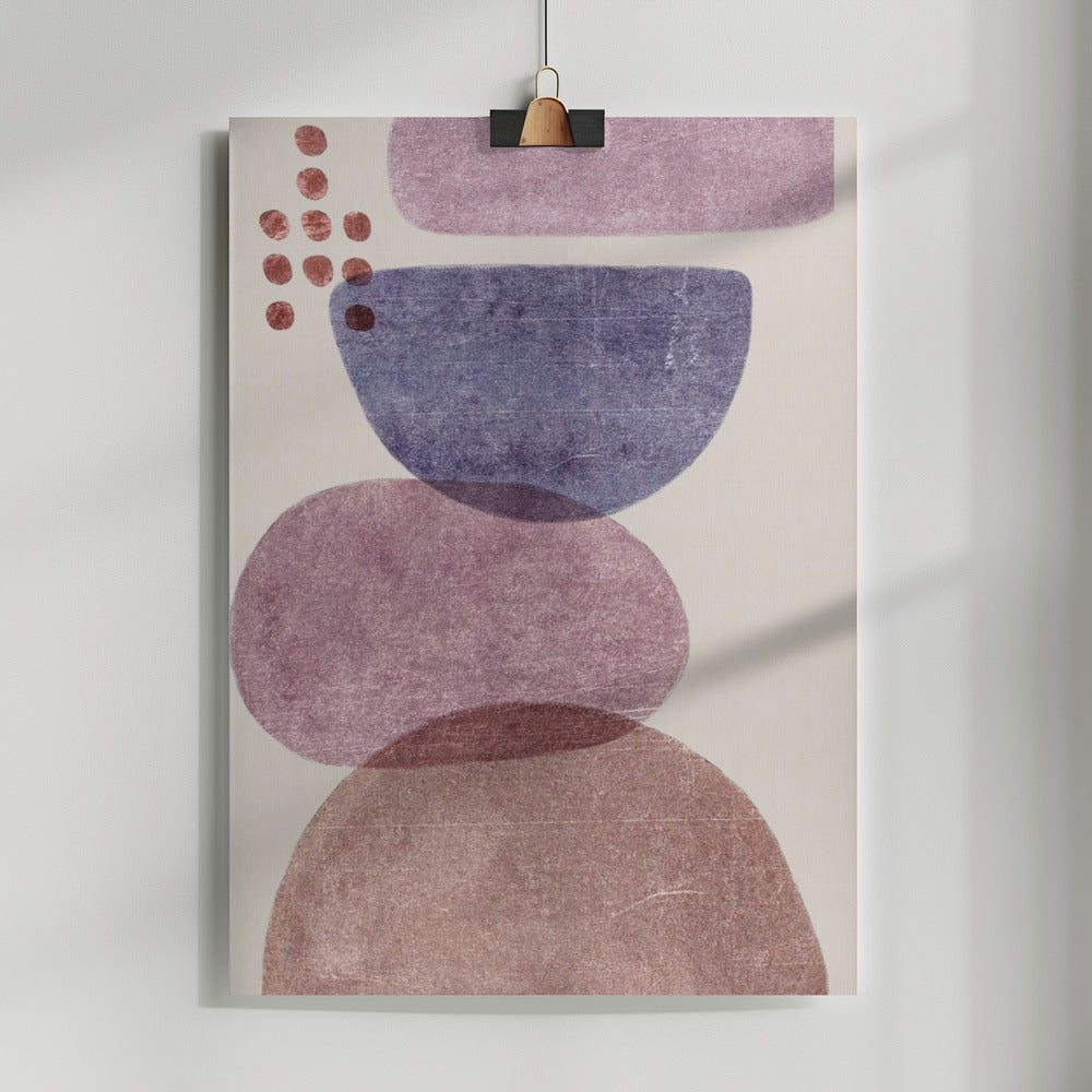 Fine Art Print, Modern Shape Stones