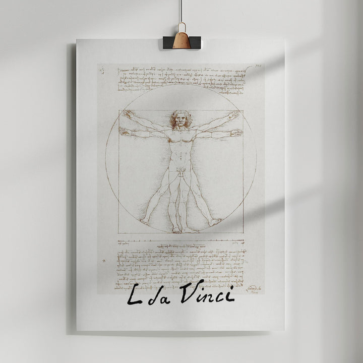 Fine Art Print, Vitruvian Man Signature