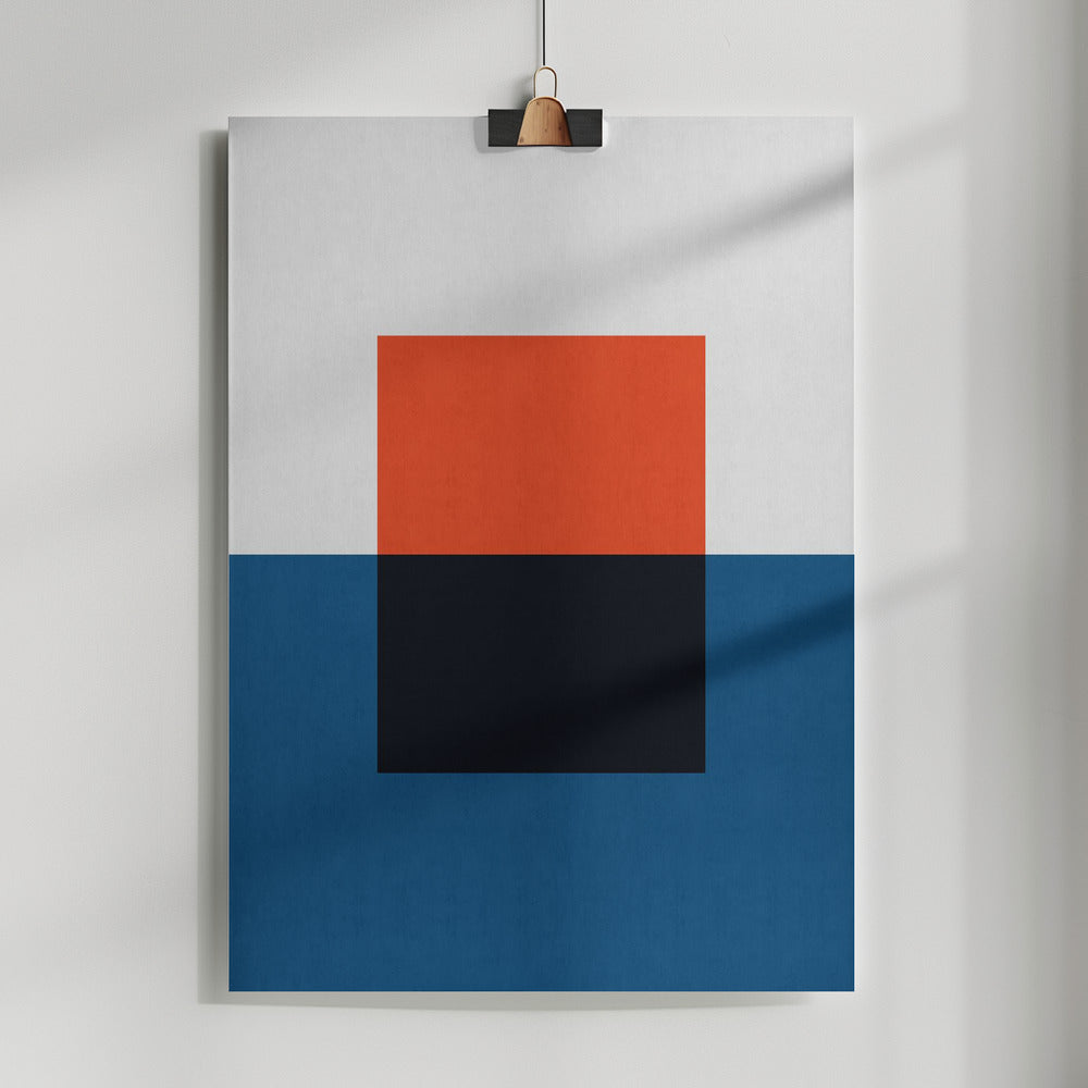 Fine Art Print, Blue and red 2