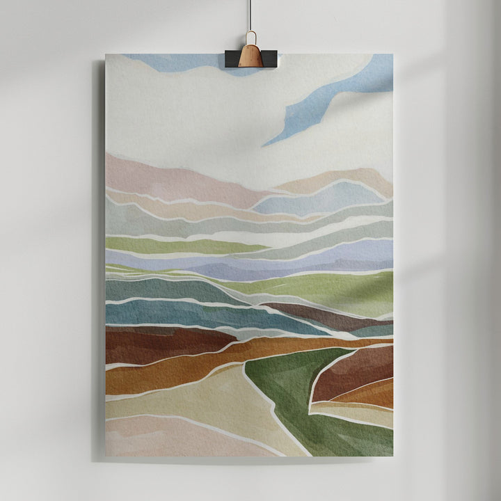 Fine Art Print, Warm and cool landscape