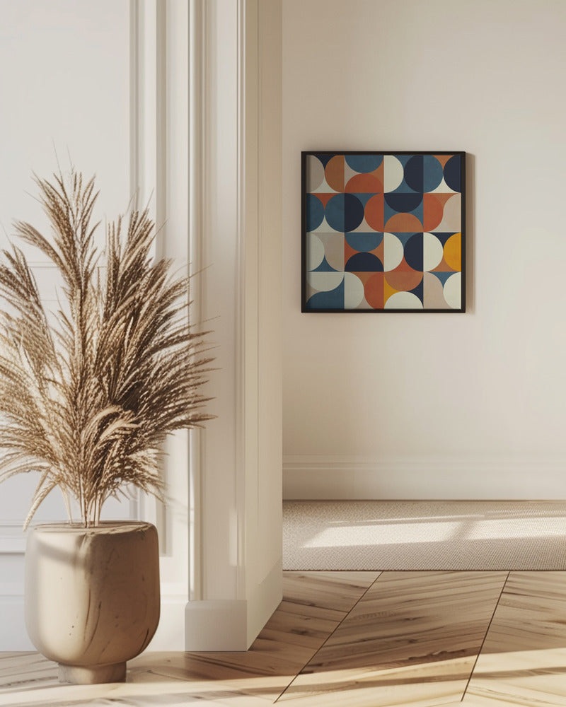 Fine Art Print, Geometry New12 Marron