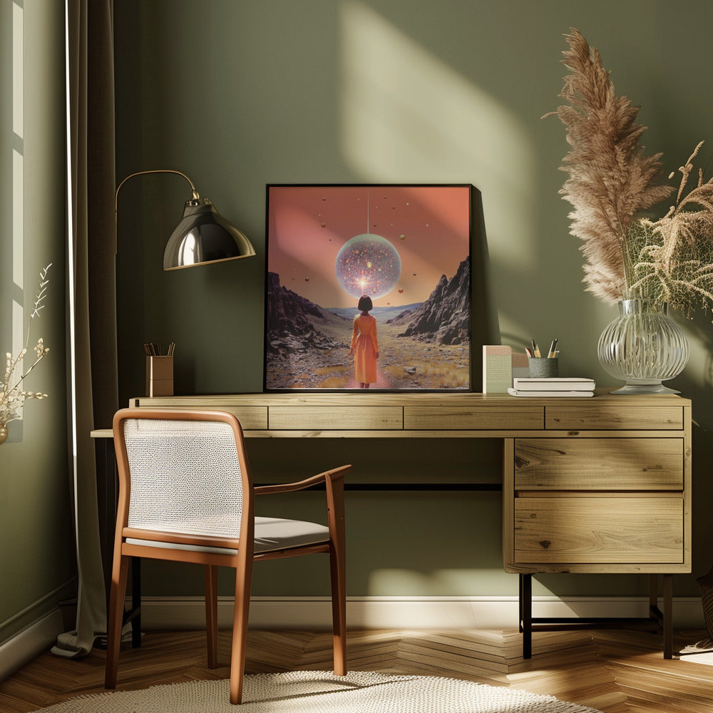 Fine Art Print, A Space Disco Collage Art