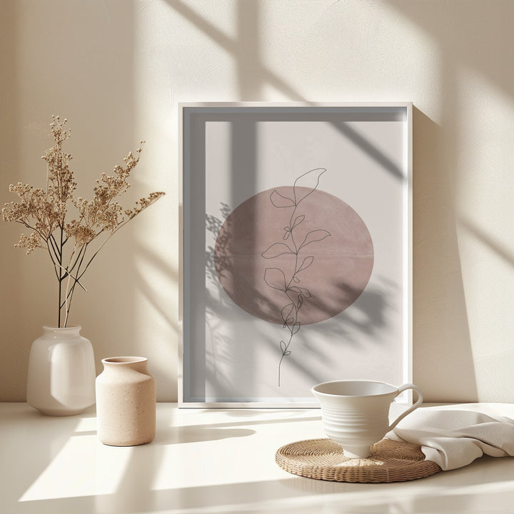 Fine Art Print, Line Flower