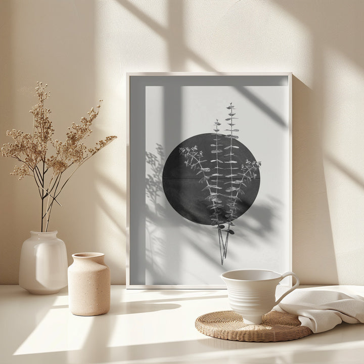 Fine Art Print, Plant and Black Sun