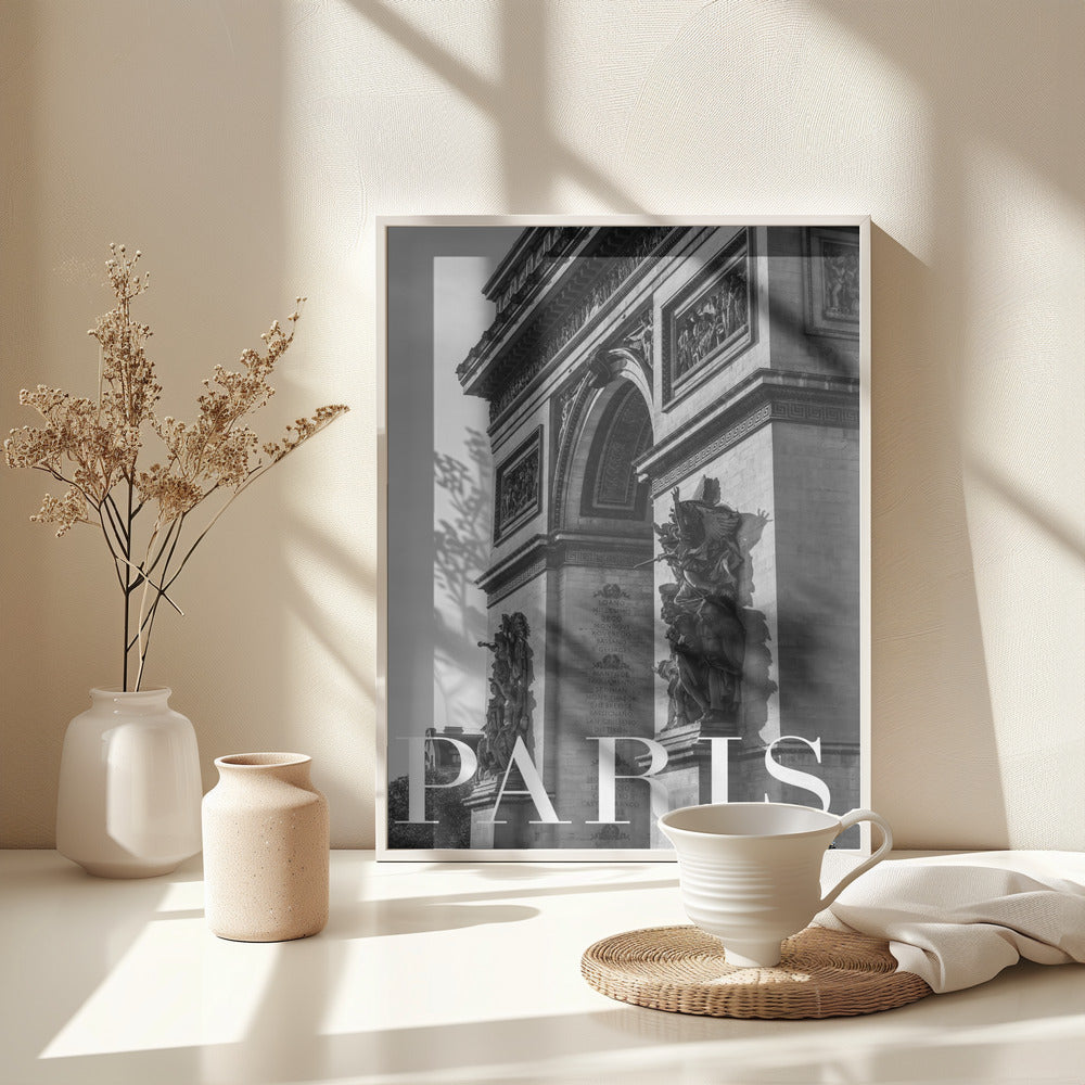 Fine Art Print, Paris Text 6