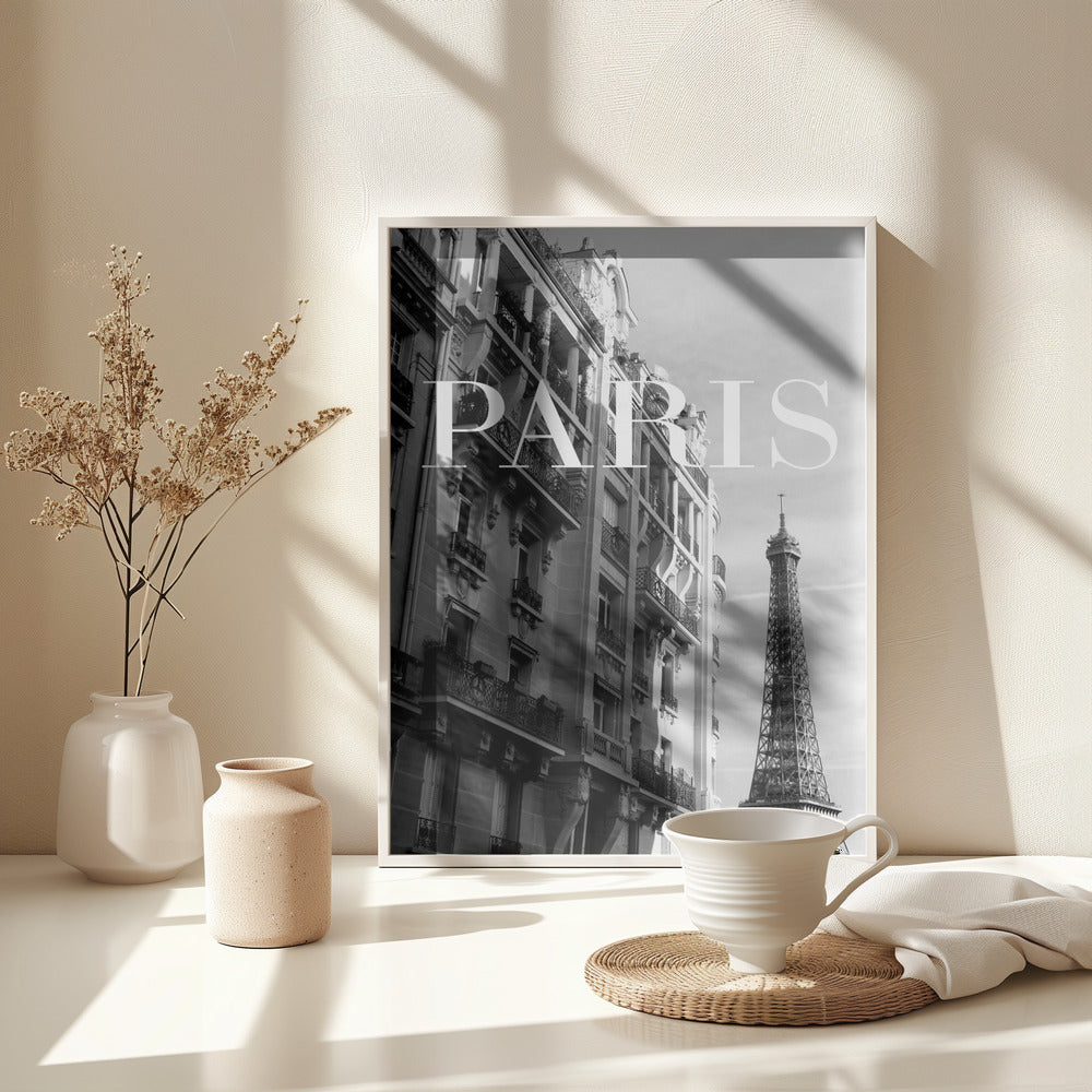 Fine Art Print, Paris Text 3