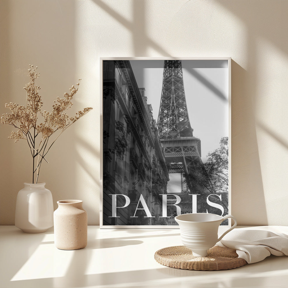 Fine Art Print, Paris Text 1