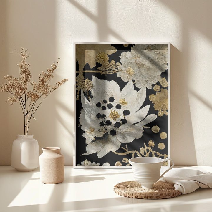 Fine Art Print, Beige Dry Flowers