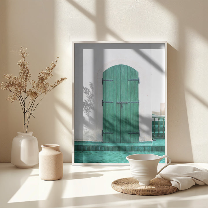 Fine Art Print, Marrakesh Green Door