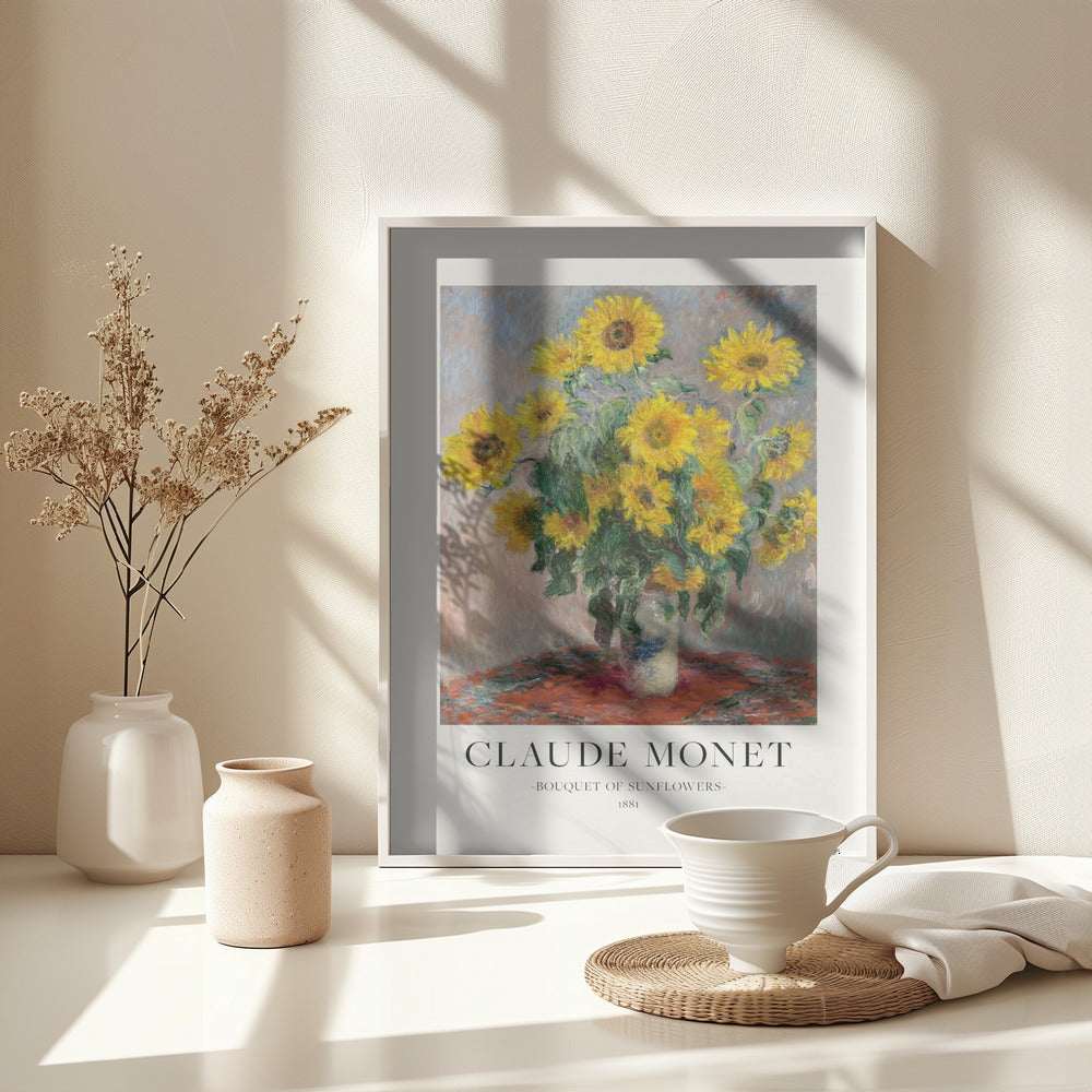 Fine Art Print, Bouquet Of Sunflowers