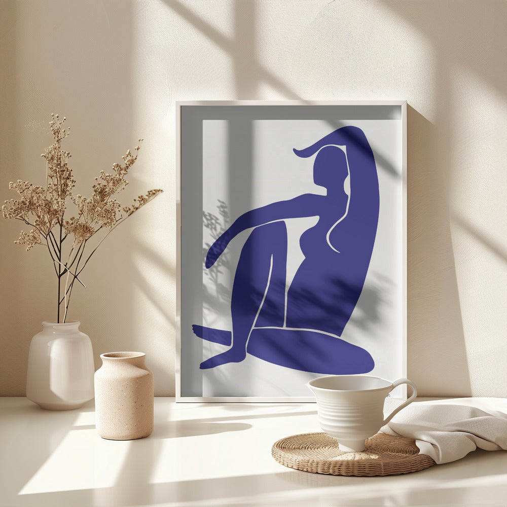 Fine Art Print, Figure Bleu