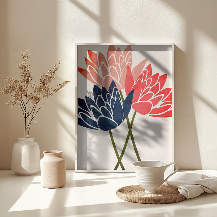 Fine Art Print, Three Dancing Blossoms