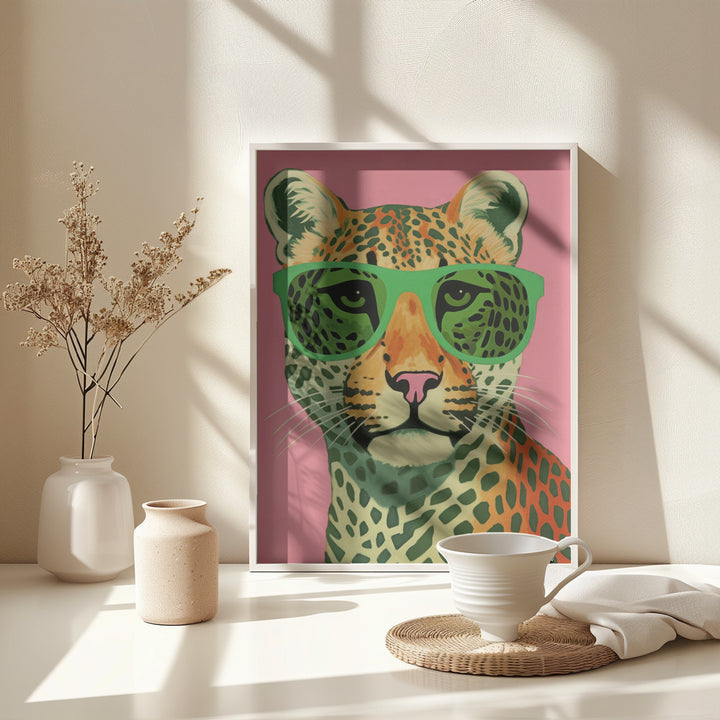 Fine Art Print, Leo With Glasses