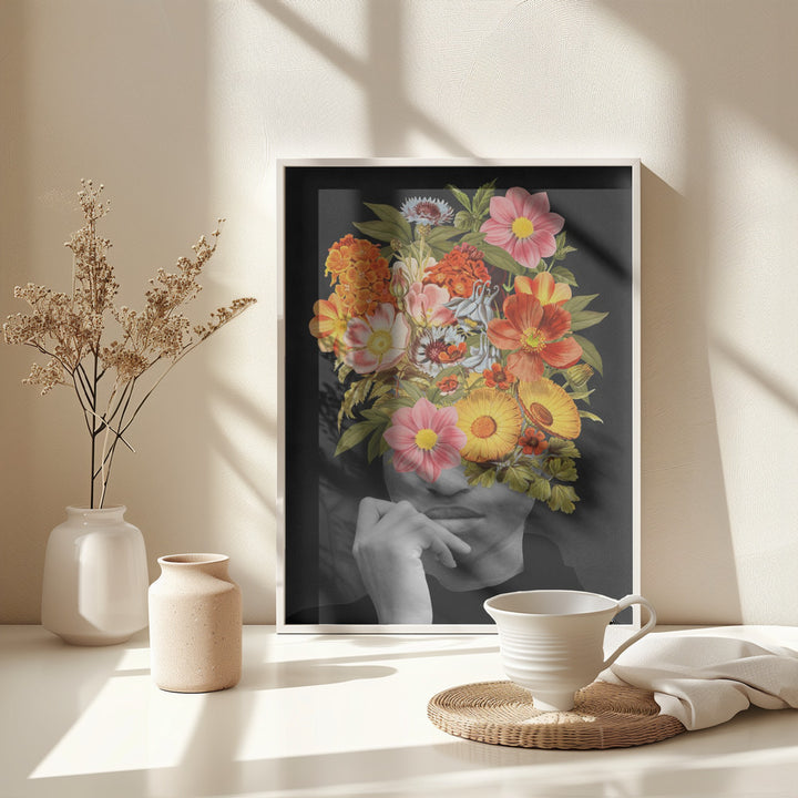 Fine Art Print, Colourful Vintage Bouquet