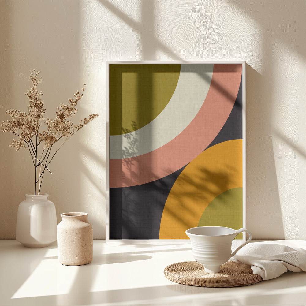 Fine Art Print, Geo Shapes Fall 21 Rounded