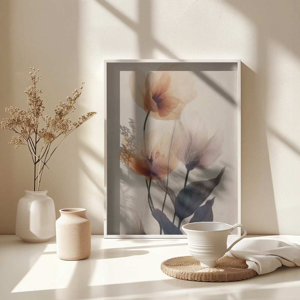 Fine Art Print, Parchment Flowers No 2