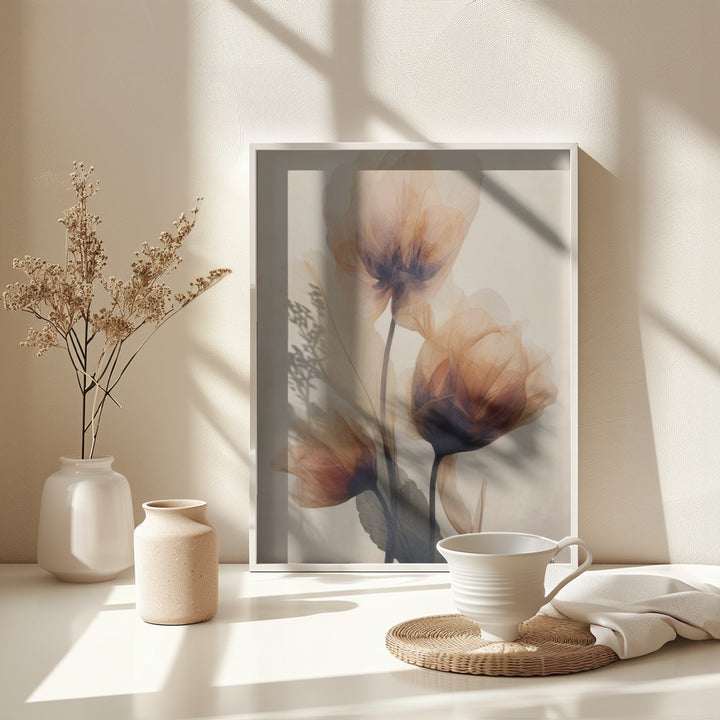 Fine Art Print, Parchment Flowers No 4