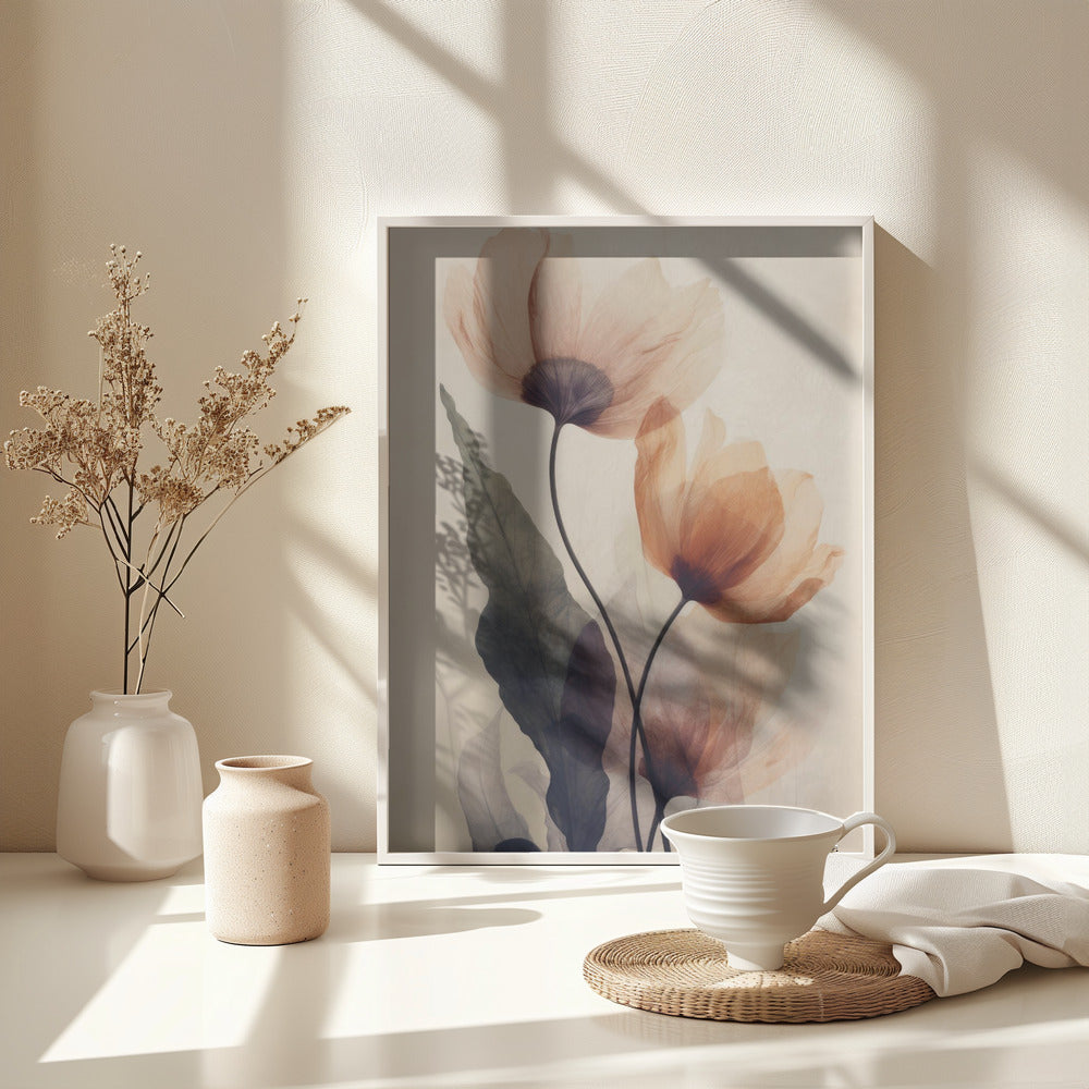 Fine Art Print, Parchment Flowers No 5