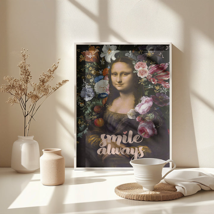 Fine Art Print, Smile Always, Mona Lisa