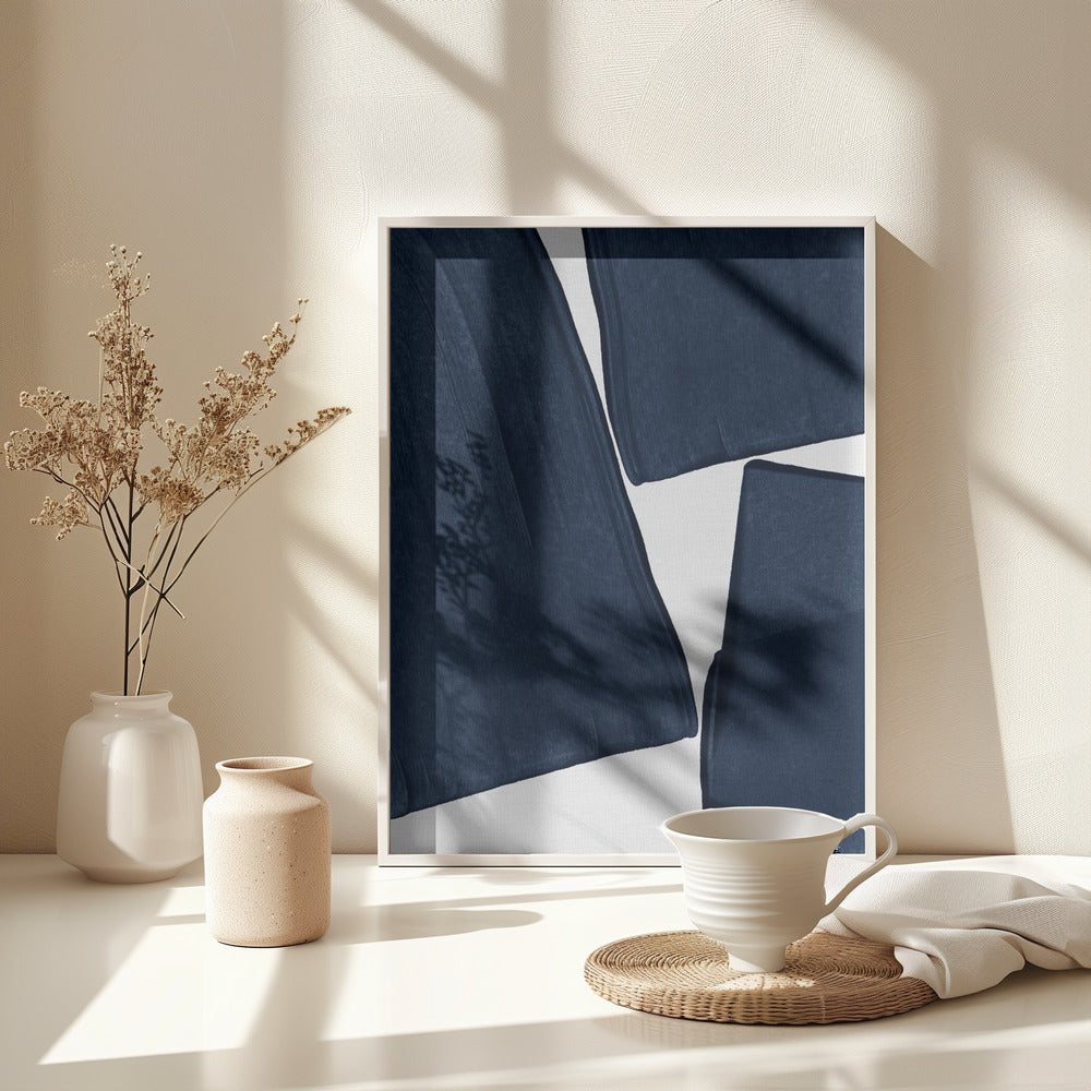 Fine Art Print, Minimalist Painting Blue III