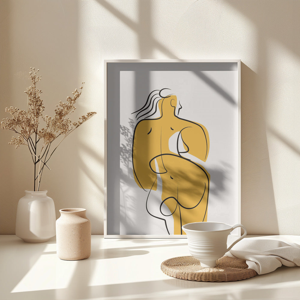 Fine Art Print, Lines and Curves In Nude